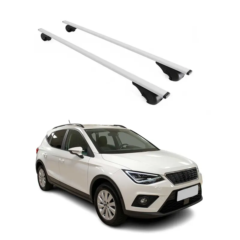 Barres de toit Transversales pour Seat Arona 2017-2026 Acier Argent