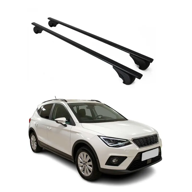 Barres de toit Transversales pour Seat Arona 2017-2026 Acier Noir