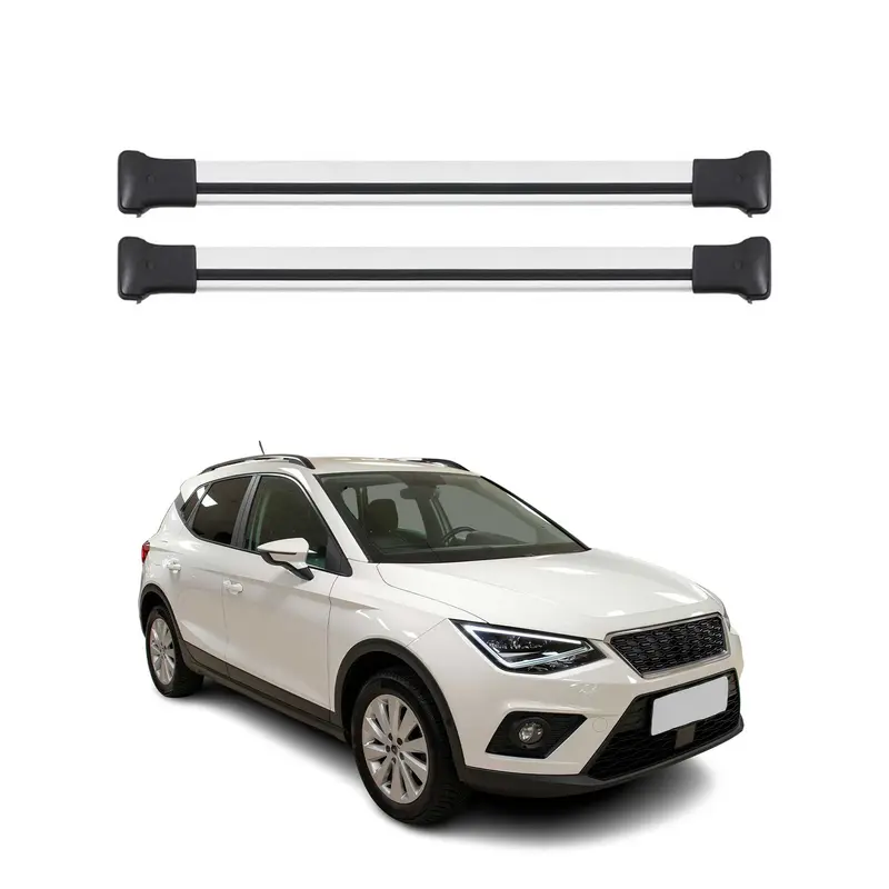 Barres de toit transversales pour Seat Arona 2017-2026 Aluminium Gris
