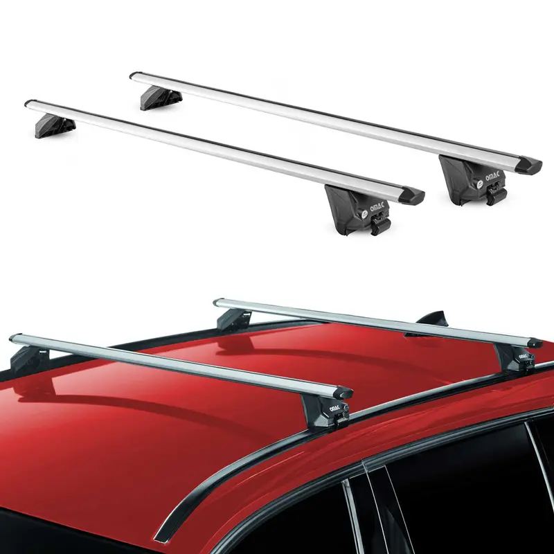 Barres de toit transversales pour Seat Arona Ateca 2016-2026 Alu Gris 2x ABE