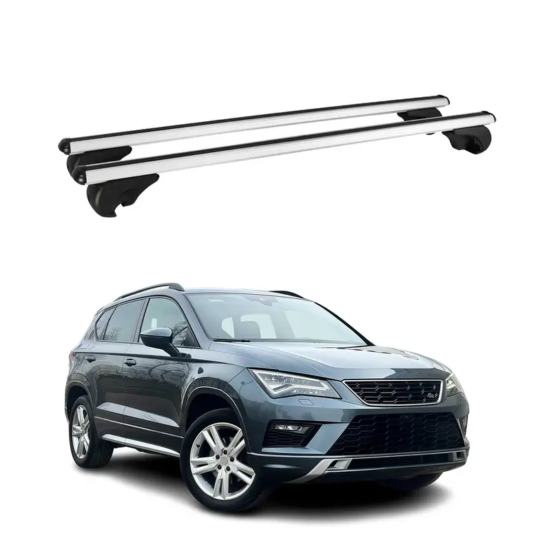 Barres de toit Transversales pour Seat Ateca 2016-2026 Aluminium Argent