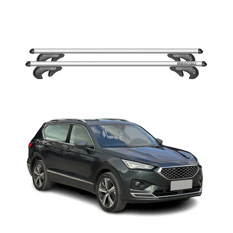 Barres de toit transversales pour Seat Tarraco 2018-2024 90kg Alu Gris 2x
