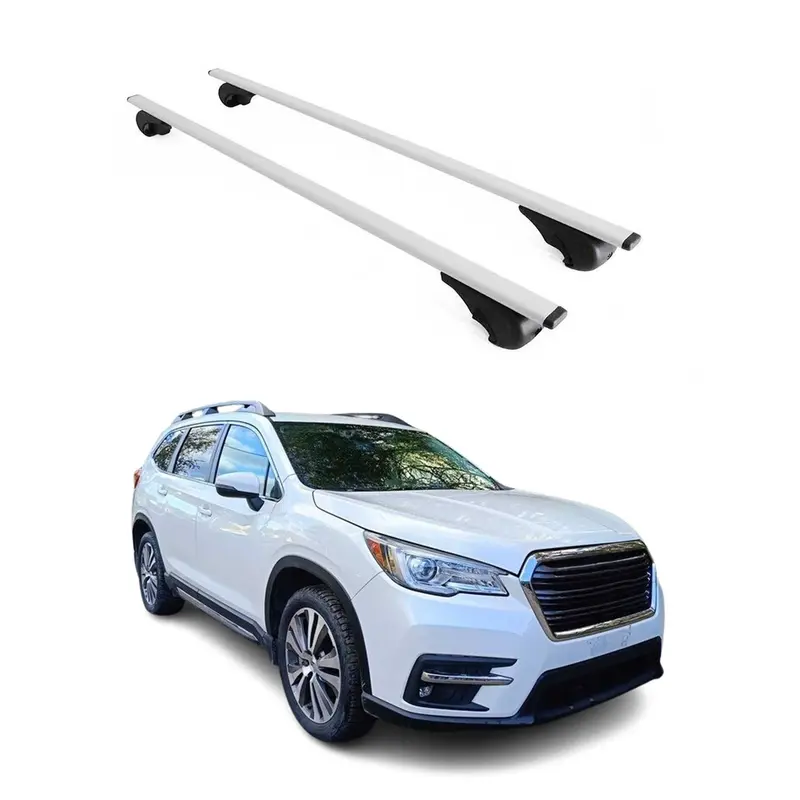 Barres de toit Transversales pour Subaru Ascent 2019-2021 Acier Argent
