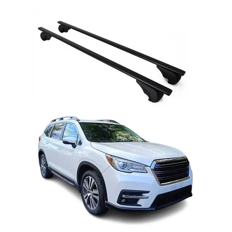 Barres de toit Transversales pour Subaru Ascent 2019-2021 Acier Noir