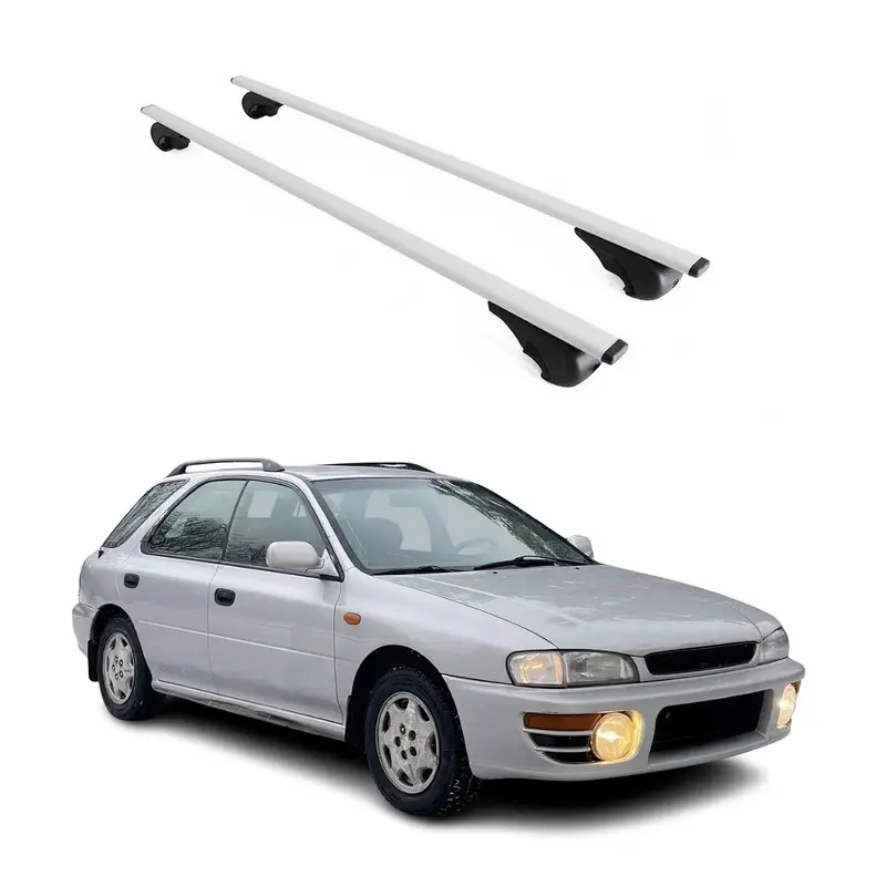 Barres de toit Transversales pour Subaru Impreza Break 1994-2000 Acier Argent