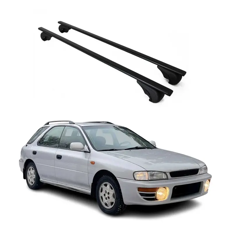 Barres de toit Transversales pour Subaru Impreza Break 1994-2000 Acier Noir