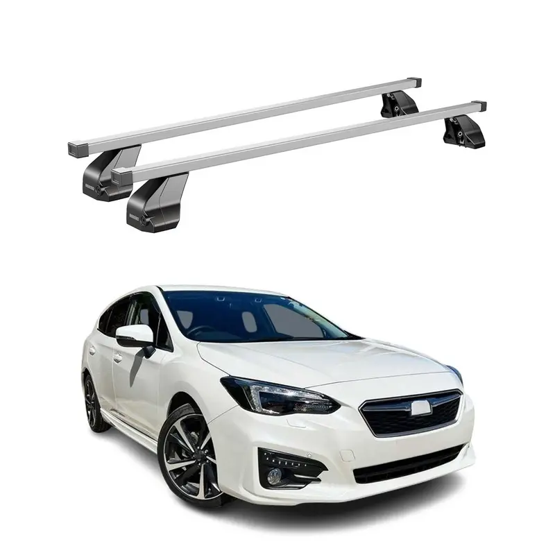 Barres de toit transversales pour Subaru Impreza V HB 2016-2023 Acier Gris