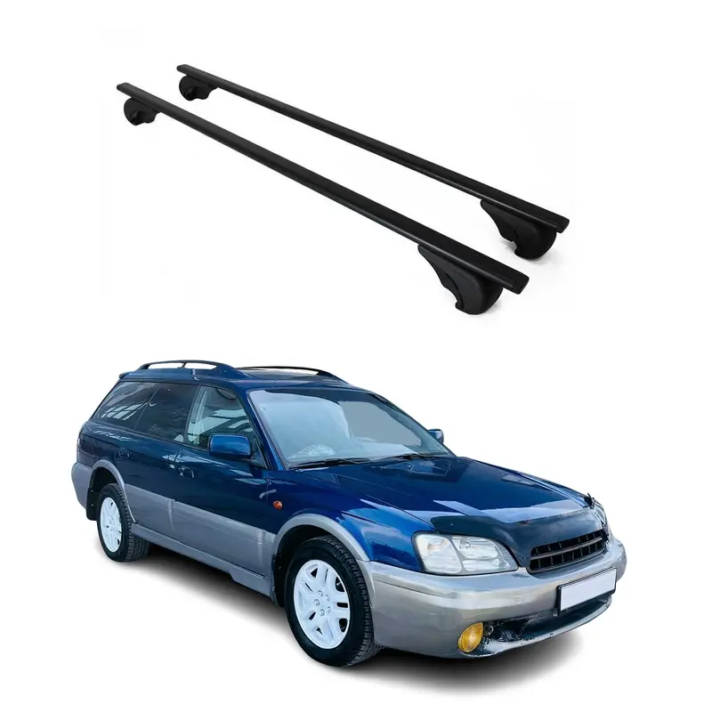 Barres de toit Transversales pour Subaru Legacy 1998-2003 Acier Noir