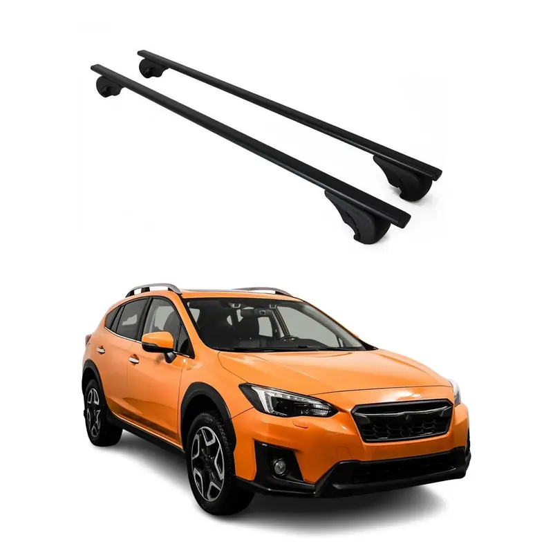 Barres de toit Transversales pour Subaru XV 2011-2017 Acier Noir