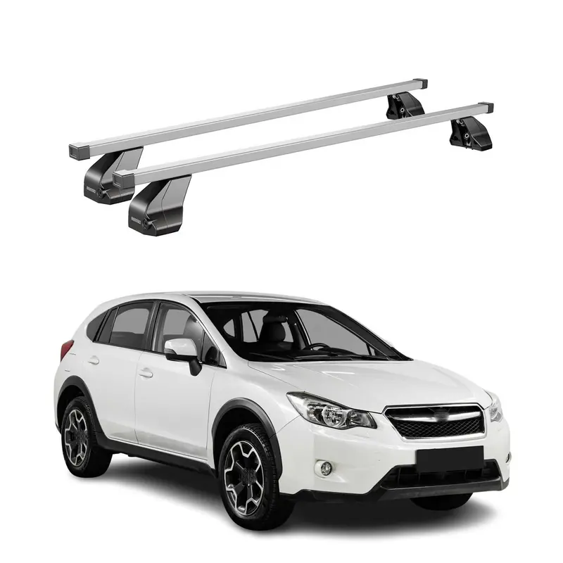 Barres de toit transversales pour Subaru XV 2011-2018 Acier Gris