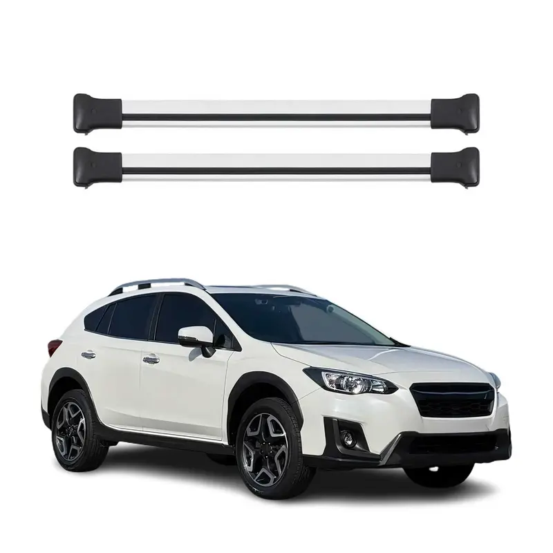 Barres de toit transversales pour Subaru XV 2018-2023 Aluminium Gris