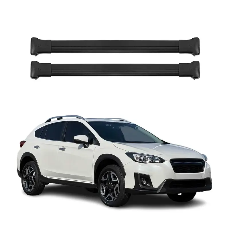 Barres de toit transversales pour Subaru XV 2018-2023 Aluminium Noir