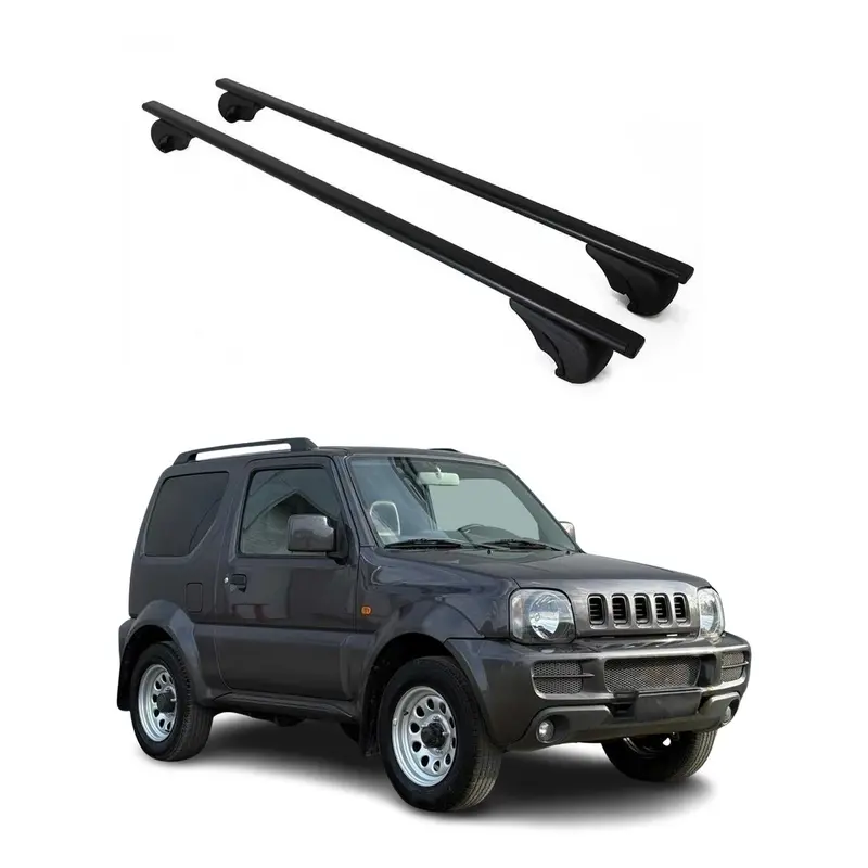 Barres de toit Transversales pour Suzuki Jimny 1998-2018 Acier Noir