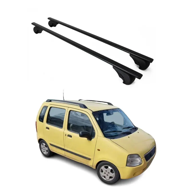 Barres de toit Transversales pour Suzuki R+ 1997-2004 Acier Noir