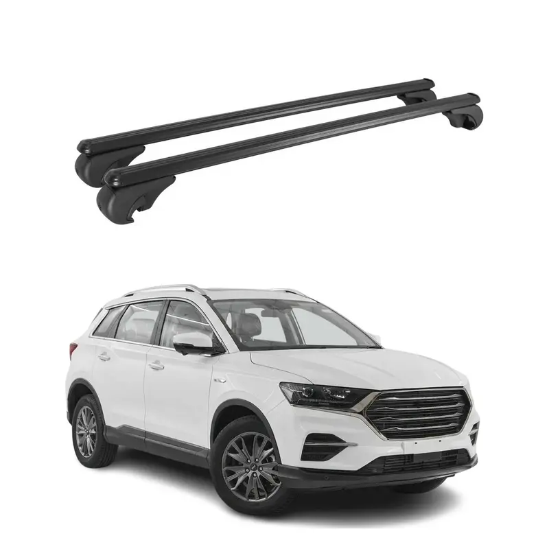 Barres de toit Transversales pour SWM G01 / G01F 2018-2026 TÜV Aluminium Noir 2x