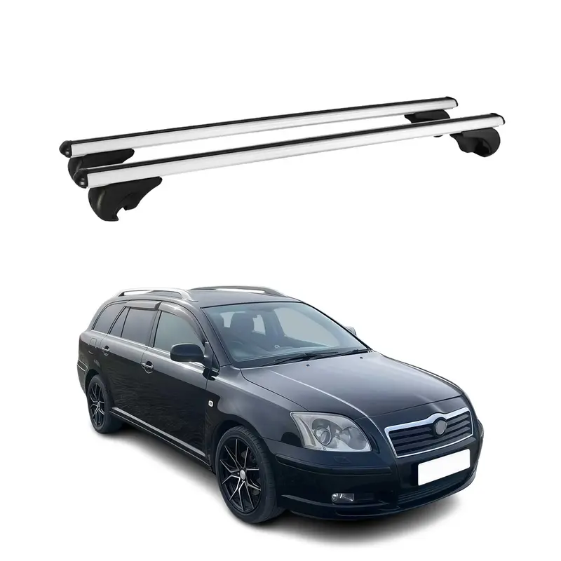 Barres de toit Transversales pour Toyota Avensis Verso 2001-2009 Alu Argent