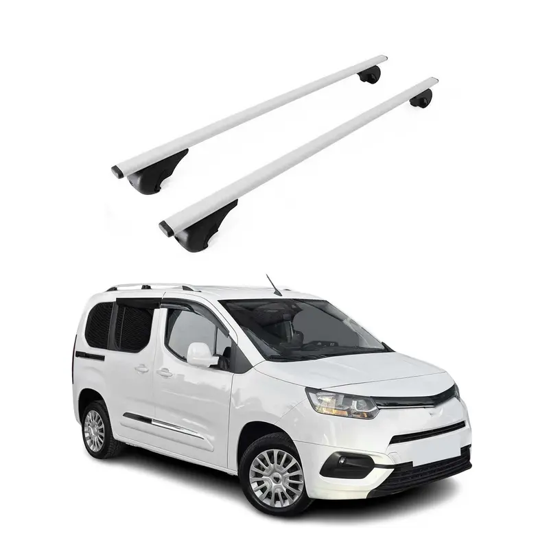 Barres de toit Transversales pour Toyota Proace 2016-2026 Acier Gris 2Pcs