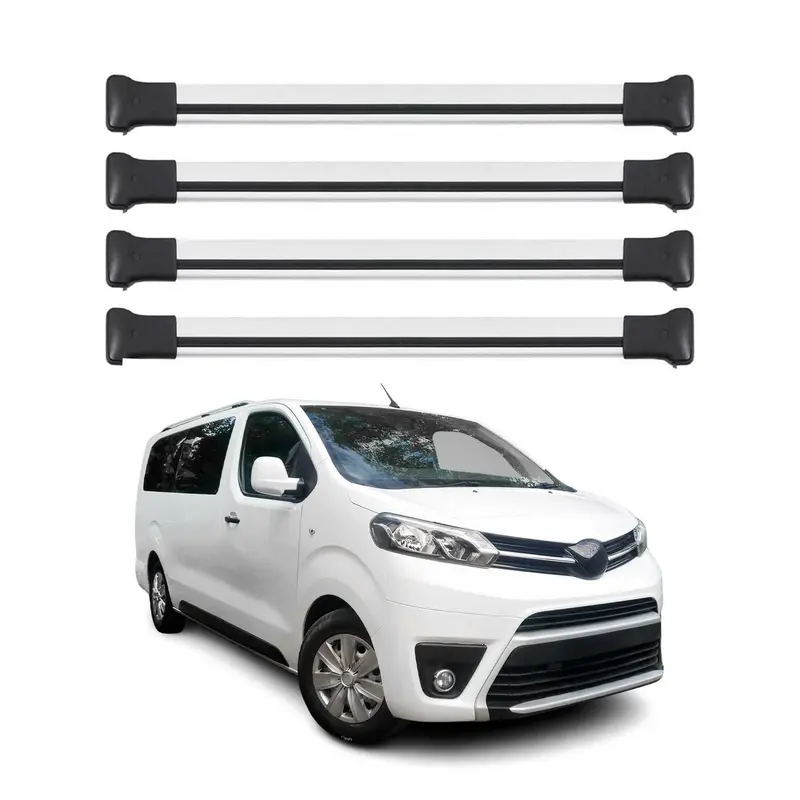 Barres de Toit transversales pour Toyota Proace / Proace Verso 2016-2026 Gris 4x