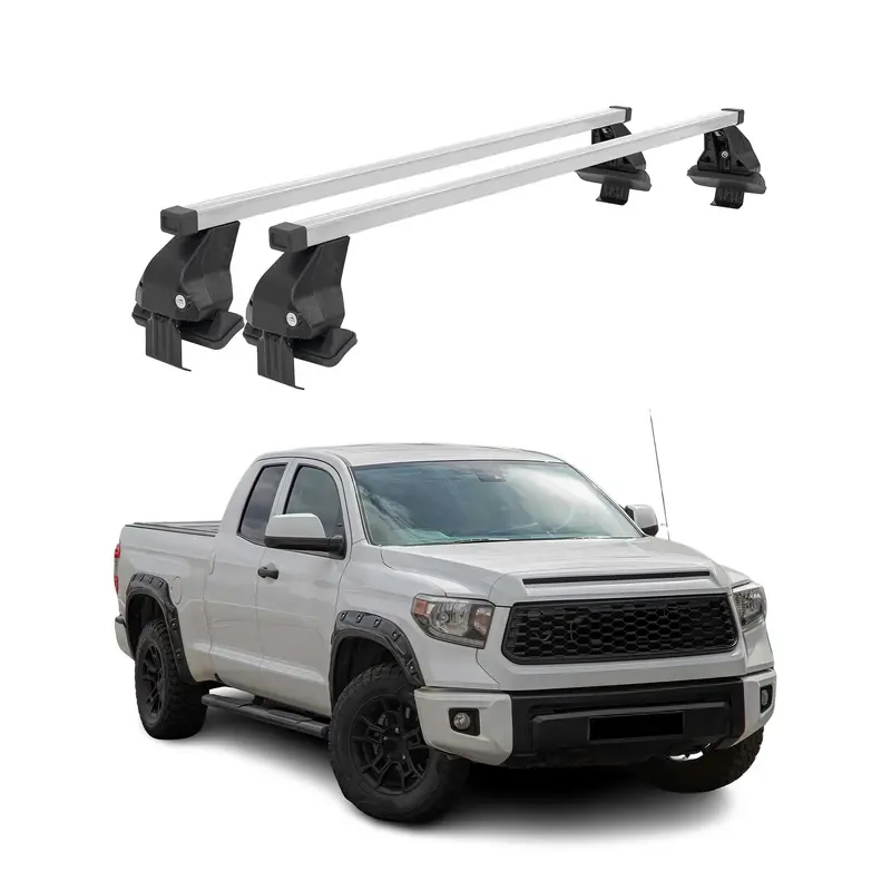Barres de toit transversales pour Toyota Tundra Double Cab 2014-2021 Gris