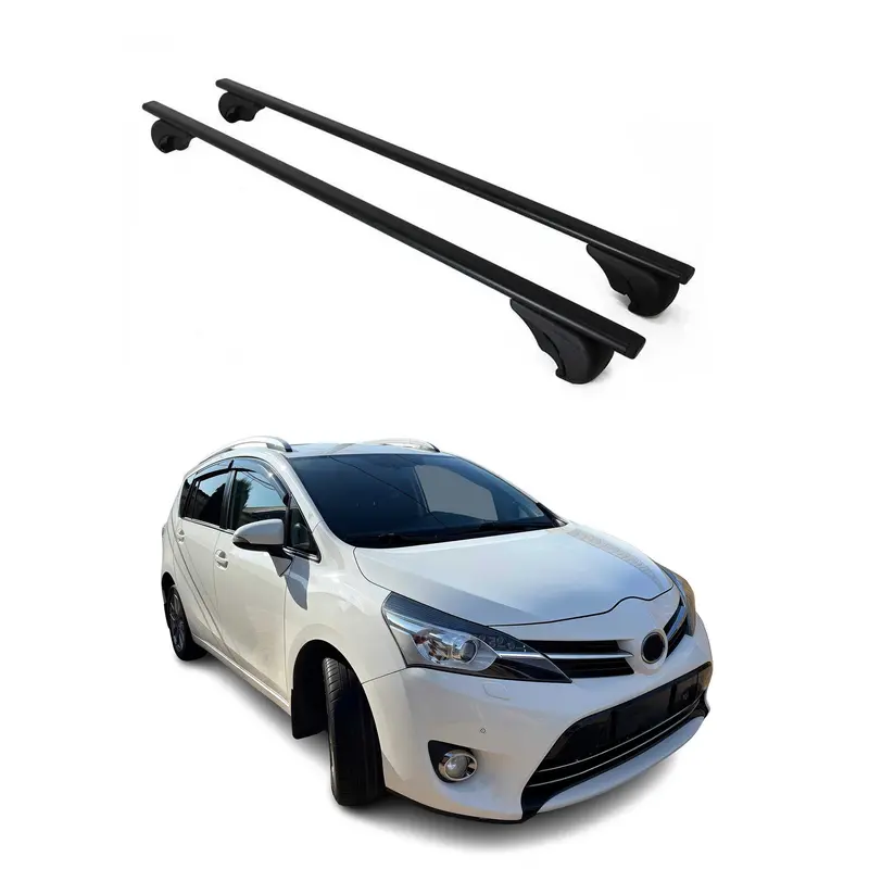 Barres de toit Transversales pour Toyota Verso 2009-2020 Acier Noir