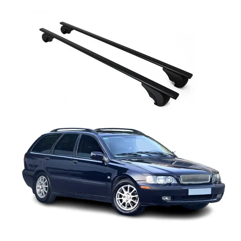 Barres de toit Transversales pour Volvo V40 Break 1995-2004 Acier Noir