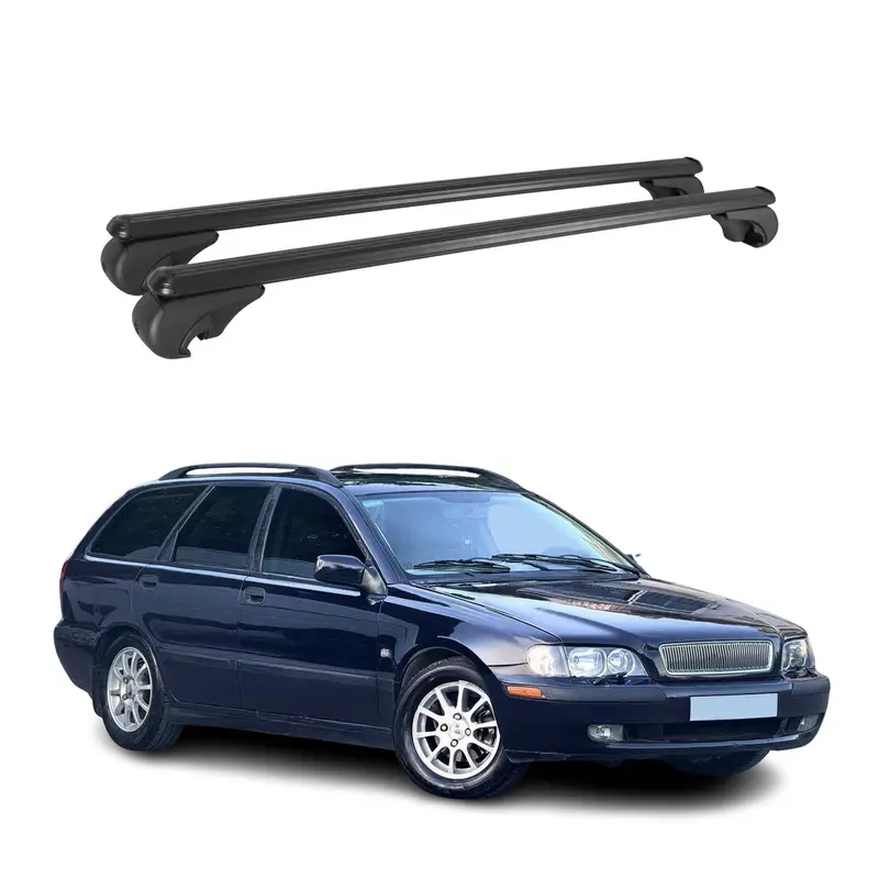Barres de toit Transversales pour Volvo V40 Break 1995-2004 Aluminium Argent