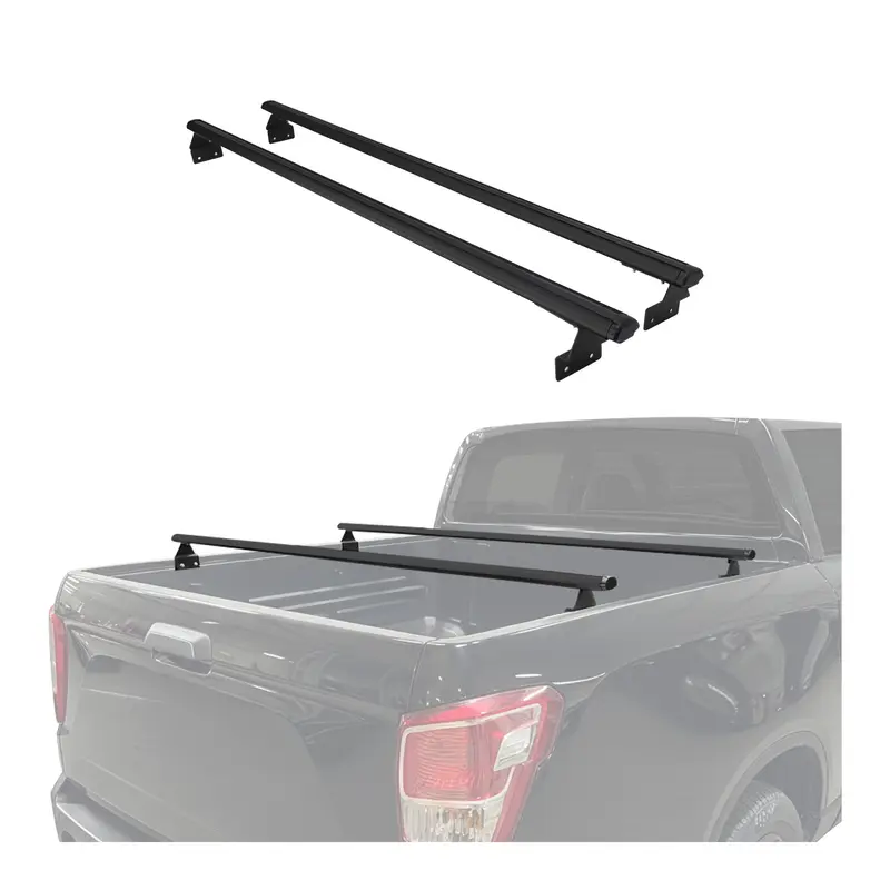 Barres de toit transversales pour VW Amarok 2010-2020 Aluminium Noir