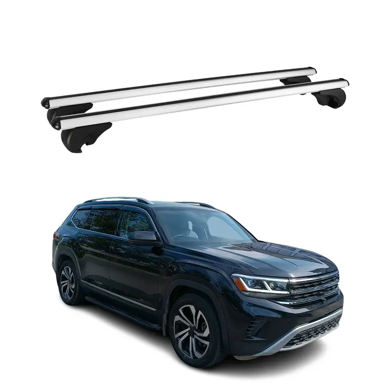 Barres de toit Transversales pour VW Atlas 2018-2026 Aluminium Argent