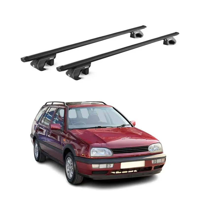 Barres de toit transversales pour VW Golf III IV Break 1993-2006 Alu Noir ABE