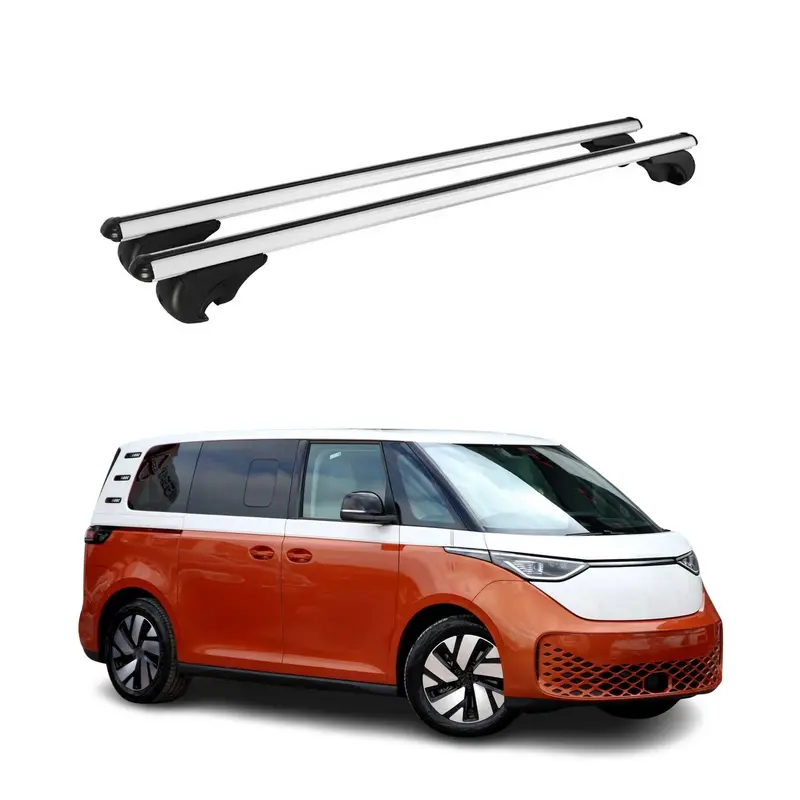 Barres de toit Transversales pour VW ID. BUZZ 2022-2026 Aluminium Argent 2 Pcs