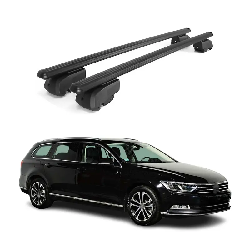 Barres de toit Transversales pour VW Passat B8 Variant 2015-2019 Alu ABE