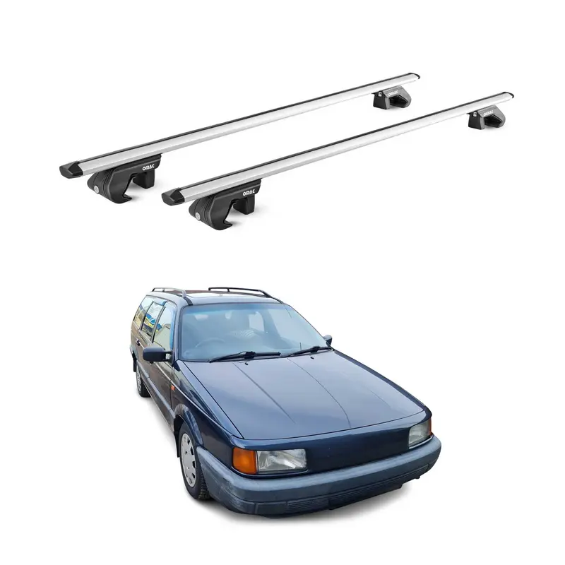 Barres de toit transversales pour VW Passat Break B2-B3-B4 1980-1996 Alu Gris 2x