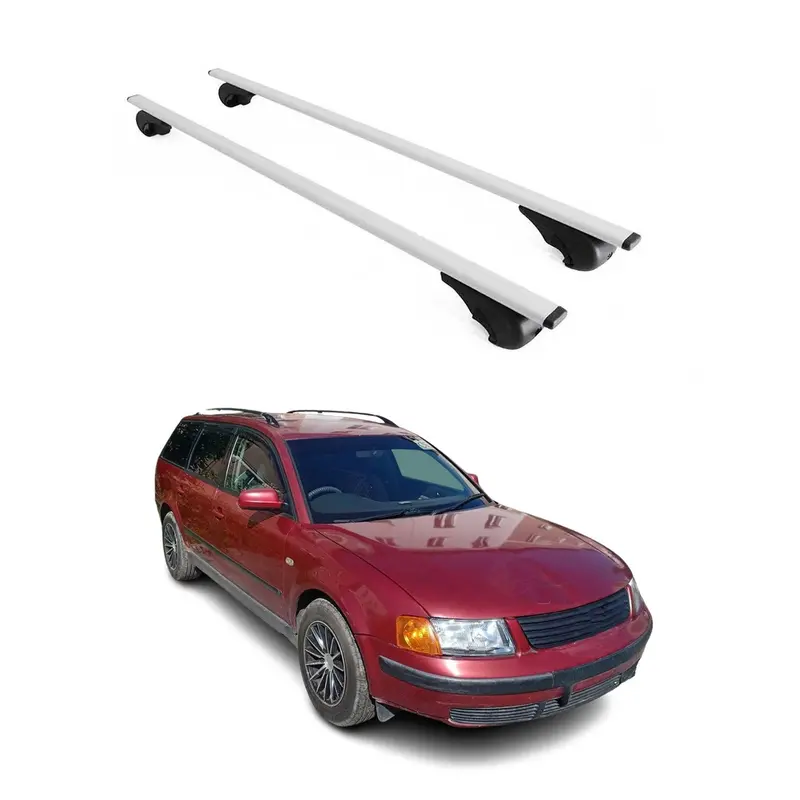 Barres de toit Transversales pour VW Passat Variant 1997-2005 Acier Argent