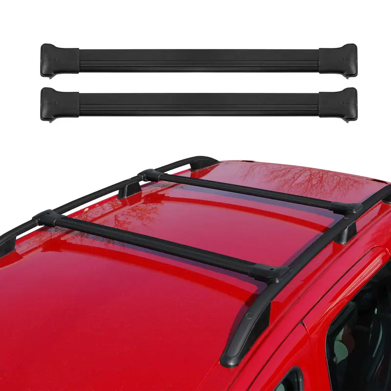 Barres de toit transversales pour VW Sharan 2010-2021 Aluminium Noir