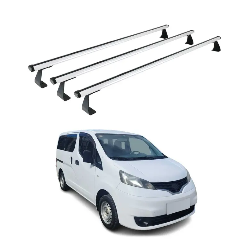 Barres de toit transversales pour VW T7 Multivan 2021-2026 Aluminium Gris 3Pcs