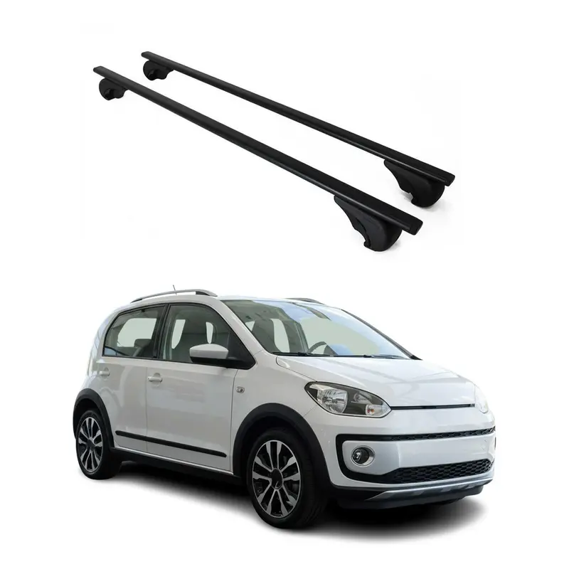 Barres de toit Transversales pour VW UP 2011-2023 Acier Noir