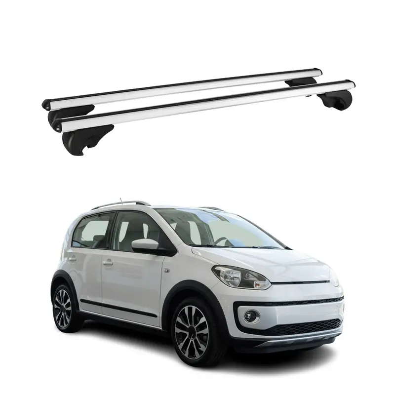 Barres de toit Transversales pour VW UP 2011-2023 Aluminium Argent