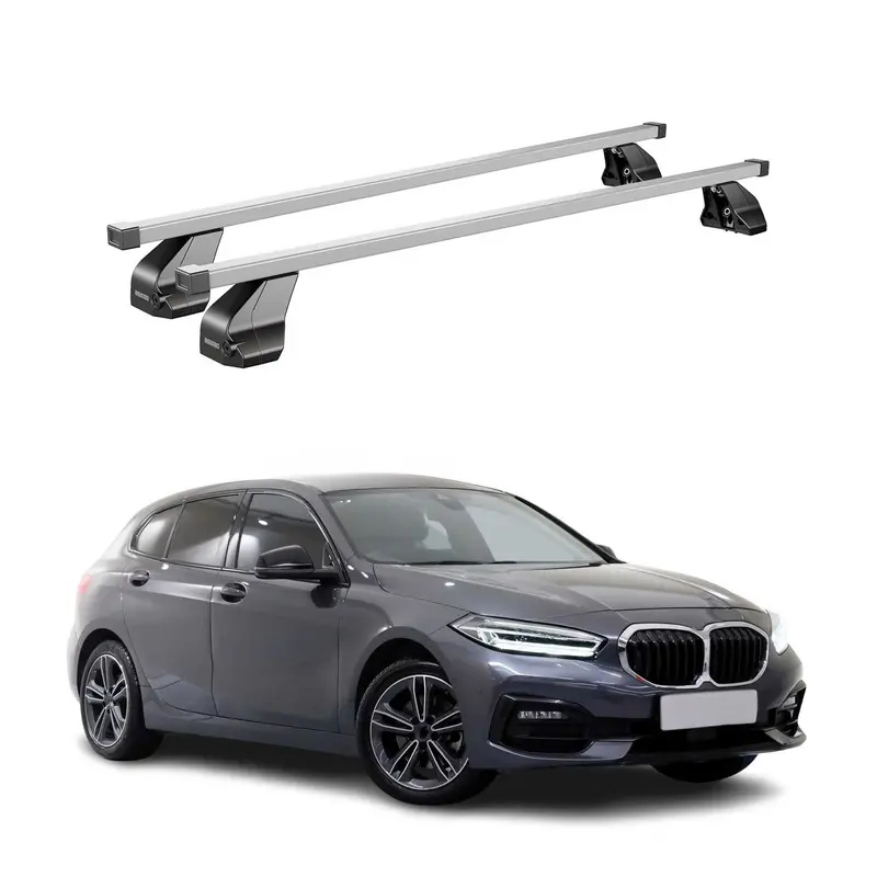 Barres transversales Menabo pour BMW Série 1 F40 2019-2024 Acier Gris