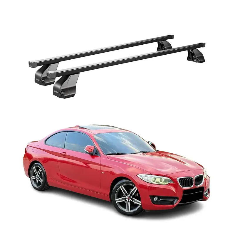 Barres transversales Menabo pour BMW Série 2 F22 Coupé 2012-2021 inox Noir