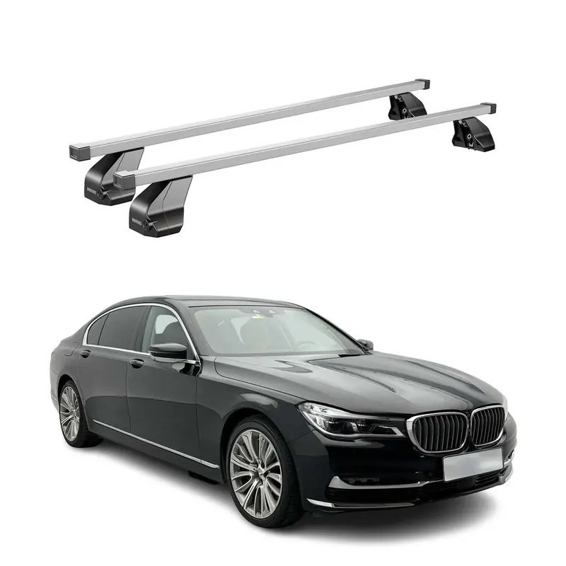 Barres transversales Menabo pour BMW Série 7 G11 G12 2015-2022 Acier Gris