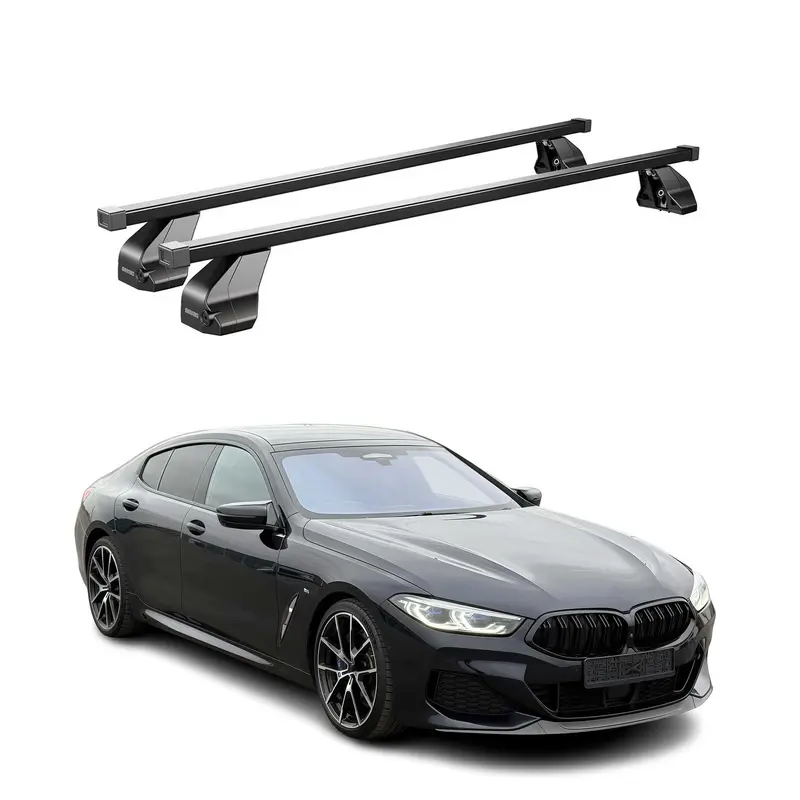 Barres transversales Menabo pour BMW Série 8 G16 G15 2018-2024 inox Noir