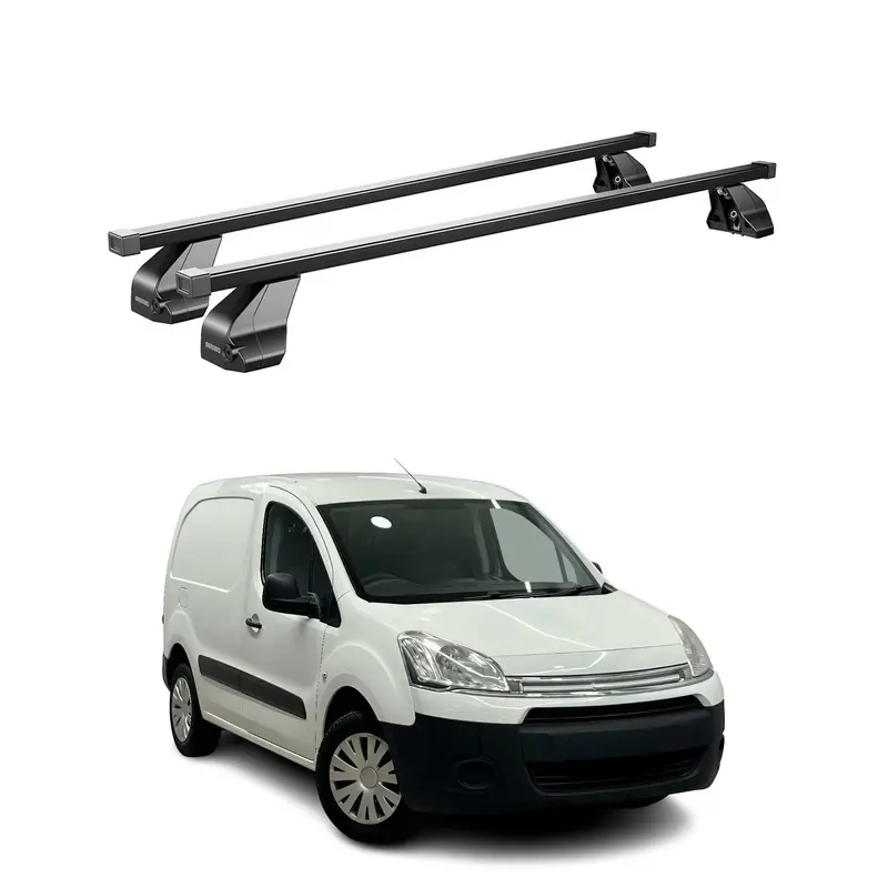 Barres Transversales Menabo pour Citroen Berlingo II B9 2008-2018 Noir