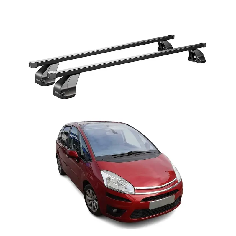 Barres Transversales Menabo pour Citroen C4 Picasso I 2006-2013 Noir