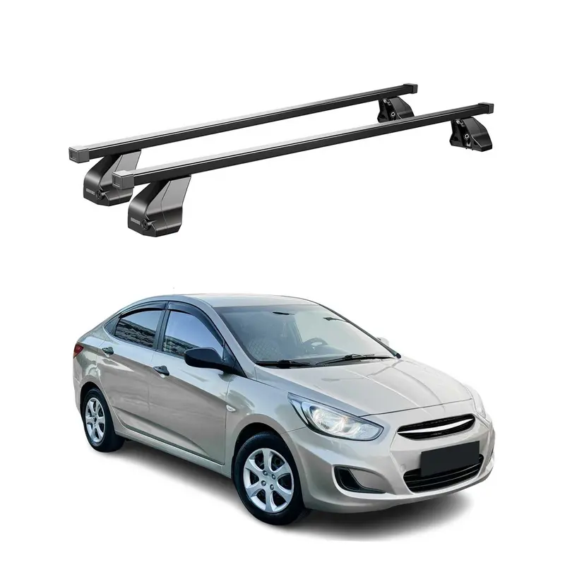 Barres Transversales Menabo pour Hyundai Accent IV HB 2011-2018 Noir