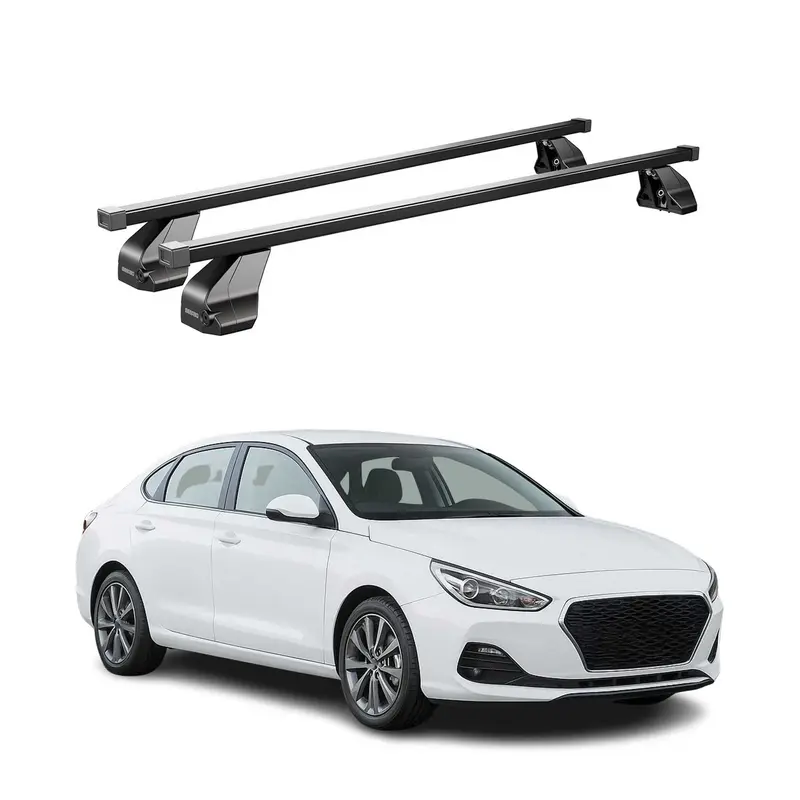 Barres Transversales Menabo pour Hyundai i30 Fastback 2016-2023 Noir