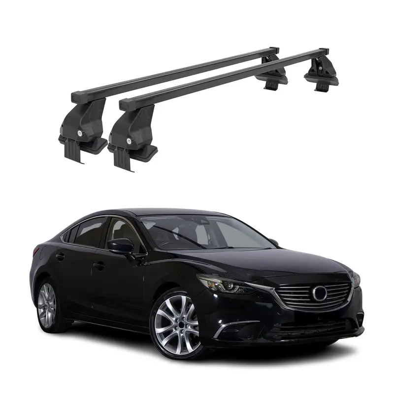 Barres Transversales Menabo pour Mazda 6 2012-2012 Noir