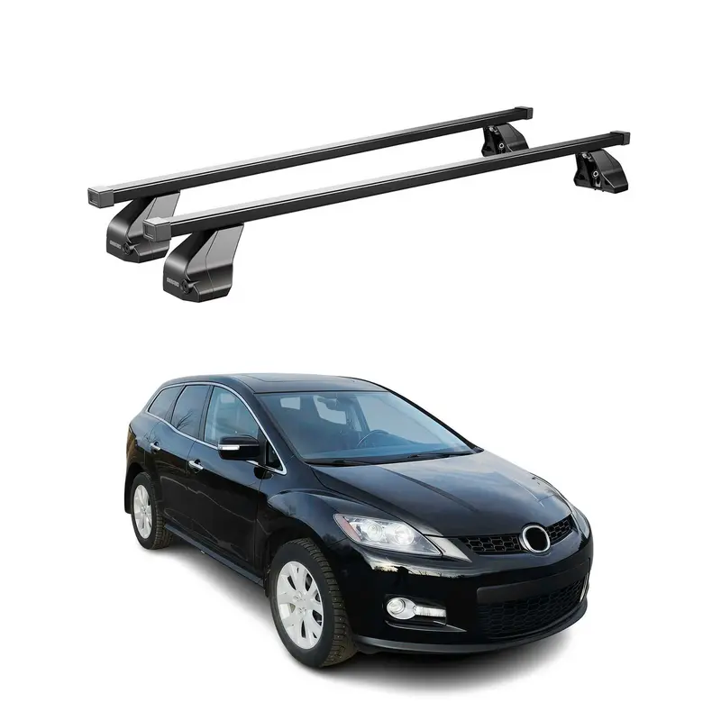 Barres Transversales Menabo pour Mazda CX-7 2006-2012 Noir