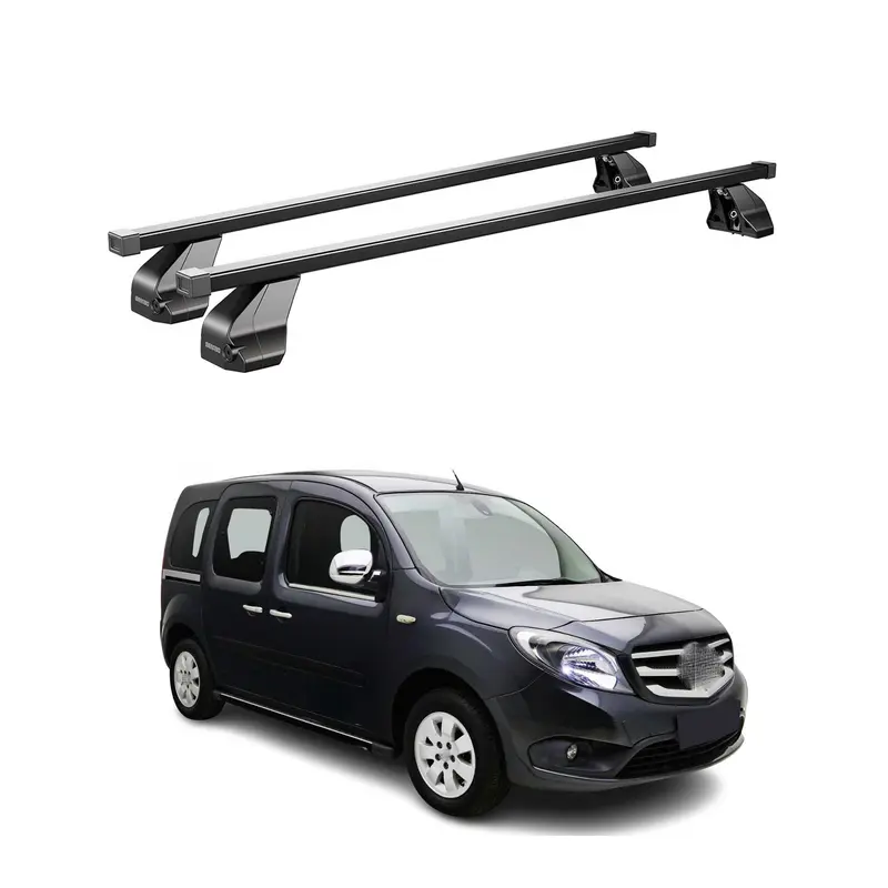 Barres Transversales Menabo pour Mercedes Citan W415 2012-2021 Noir