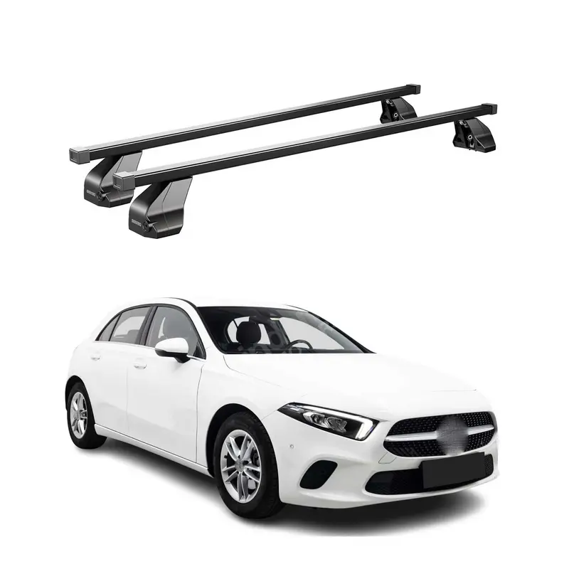 Barres Transversales Menabo pour Mercedes Classe A W177 2018-2026 Noir