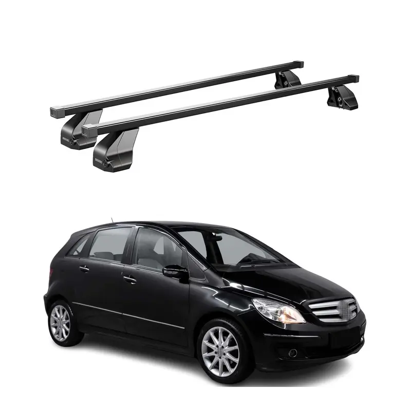Barres Transversales Menabo pour Mercedes Classe B W245 2005-2011 Noir